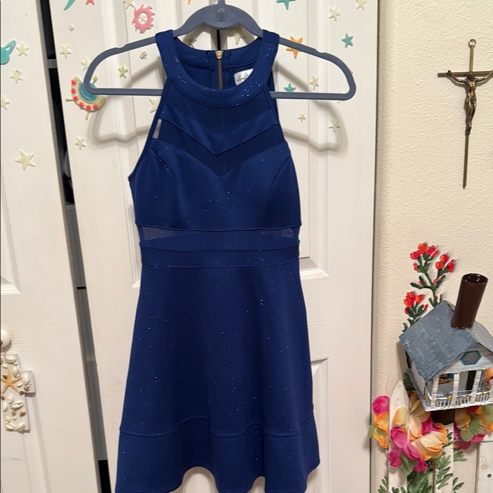 Elegant Navy Blue Dress